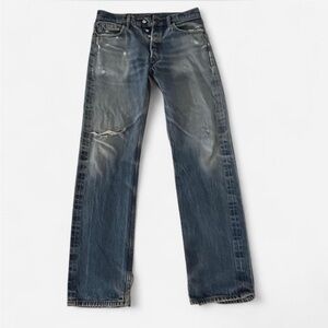 Levi's 501 Straight Blue Denim Jeans Men 33